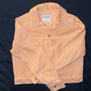 Old Navy Light Pink Denim Jacket NWOT Size XS